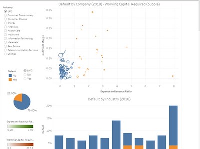Credit risk analysis for default prediction